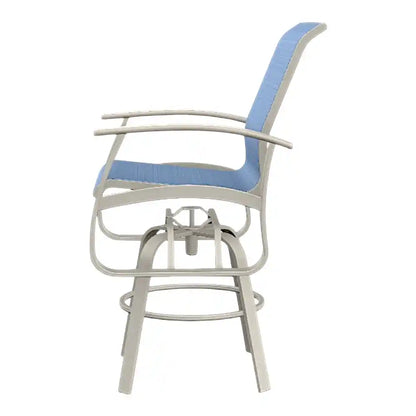 Belle Isle MGP Sling Bar Height Swivel Arm Chair