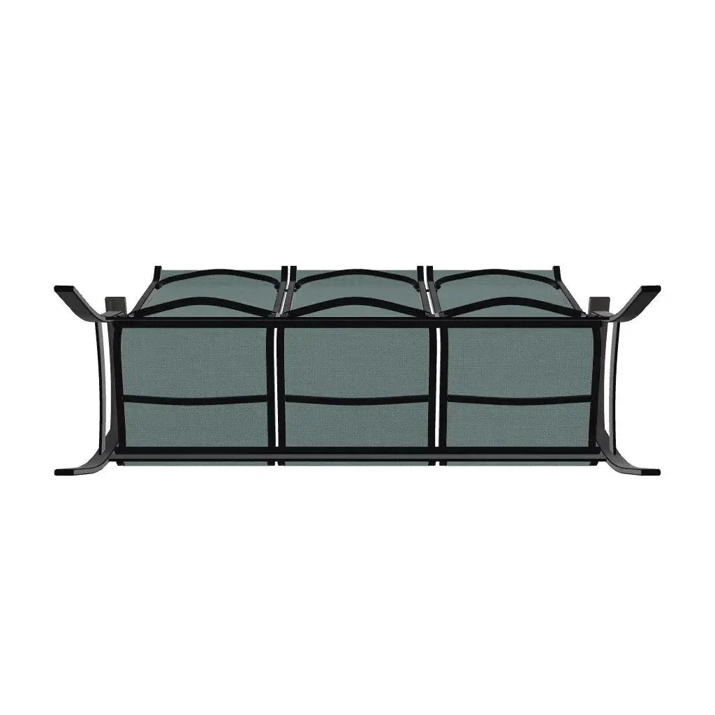 Belle Isle Rustic Polymer/Aluminum Sling 3-Seat Sofa