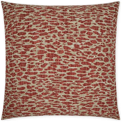 Bengal Spice Abstract Red Large Throw Pillow Insert