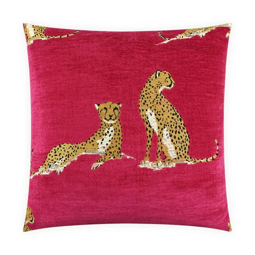Big Iris Handmade Cotton Throw Pillow