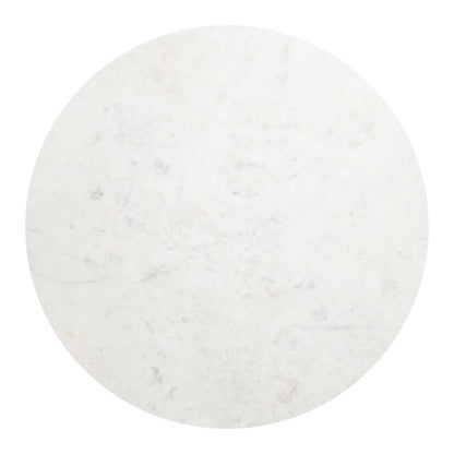 Bild White Marble Top Round Side Table
