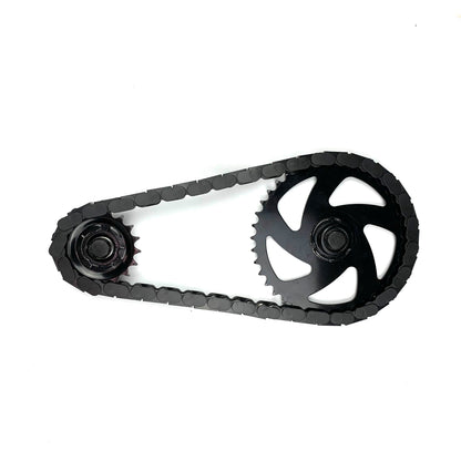 Black Chain Caps
