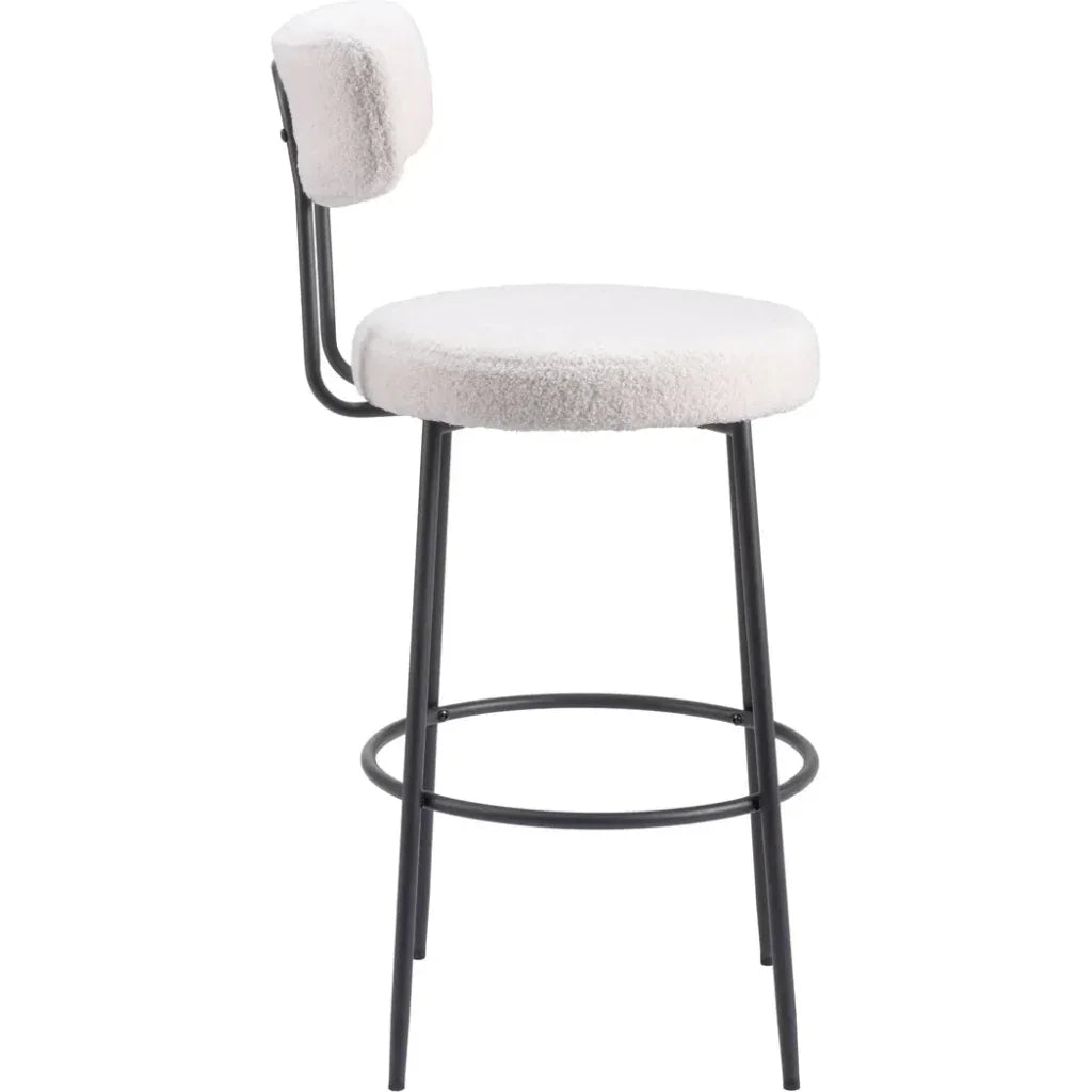 Blanca Barstool (Set of 2) Ivory