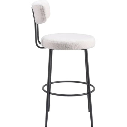 Blanca Barstool (Set of 2) Ivory