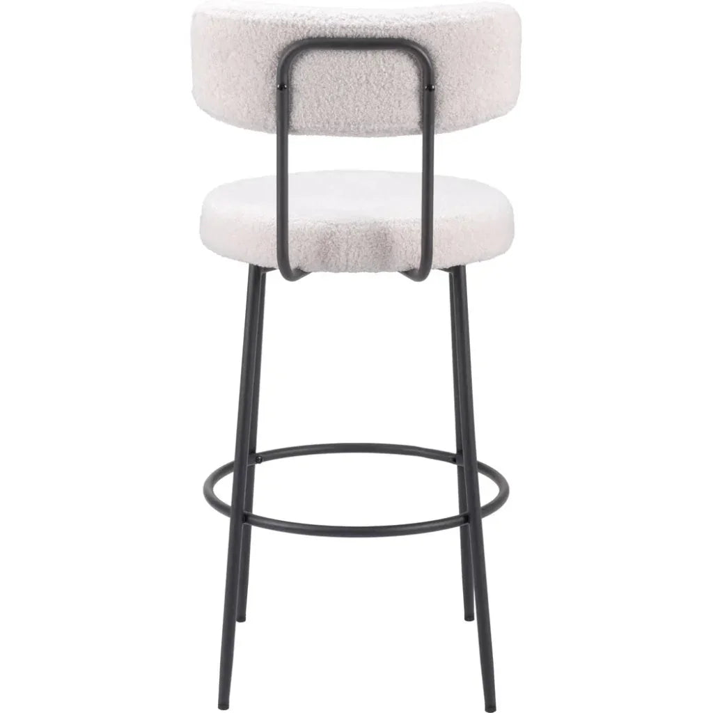 Blanca Barstool (Set of 2) Ivory