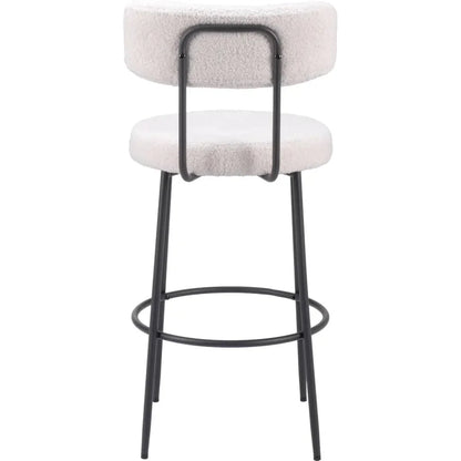 Blanca Barstool (Set of 2) Ivory