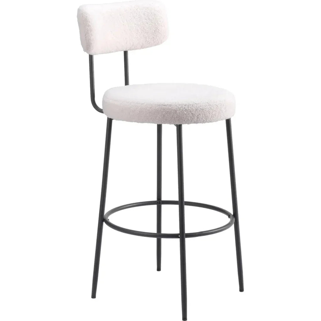 Blanca Barstool (Set of 2) Ivory