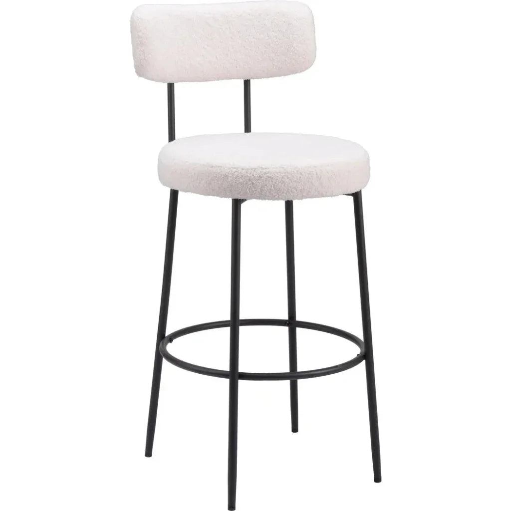 Blanca Barstool (Set of 2) Ivory