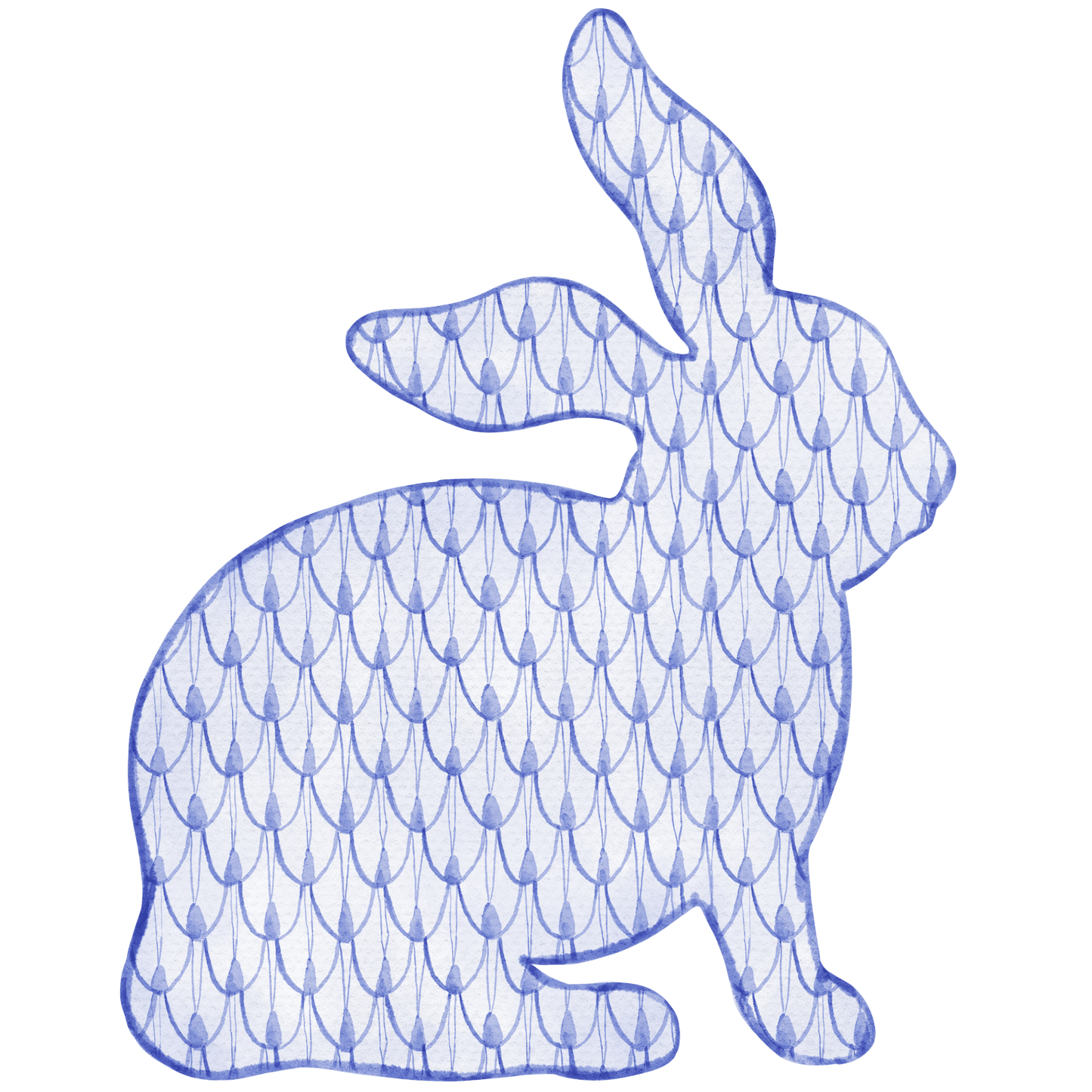 Hoppy Easter (Blue) Tea Towel