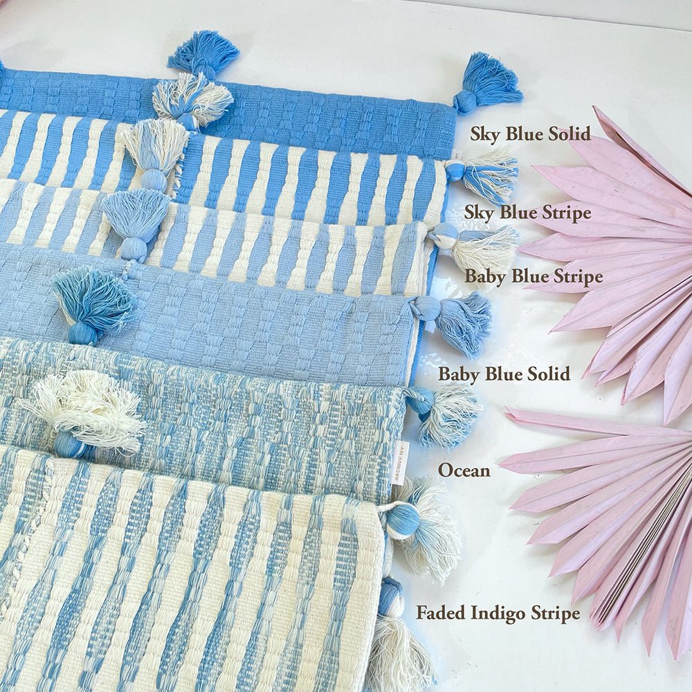 Antigua Pillow - Sky Blue Solid