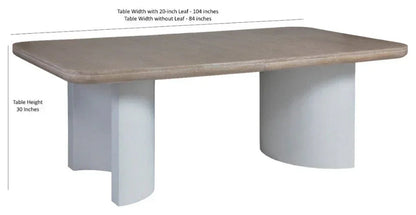 Bodhi Rectangular Dining Table with Chair 7PC
