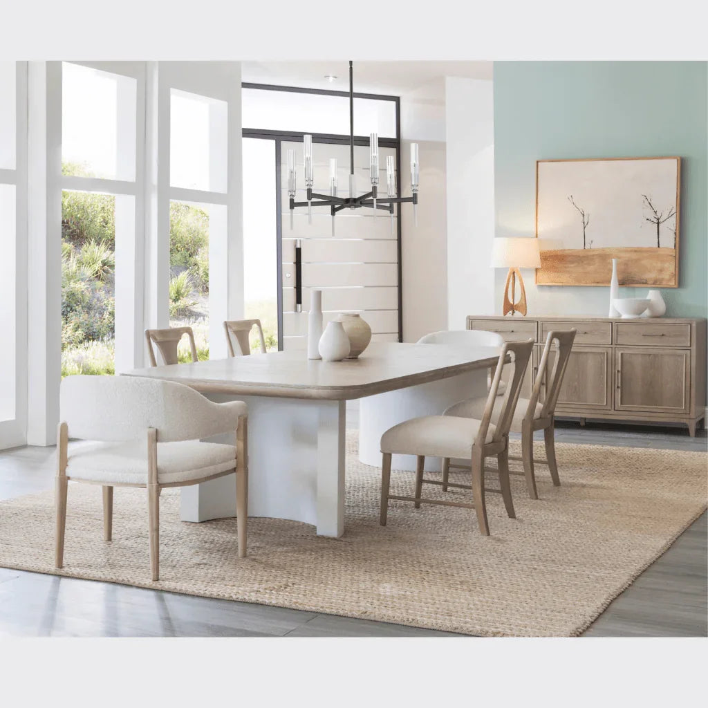 Bodhi Rectangular Dining Table with Chair 7PC