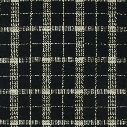 Bond Onyx Plaid Check Black Large Throw Pillow Insert