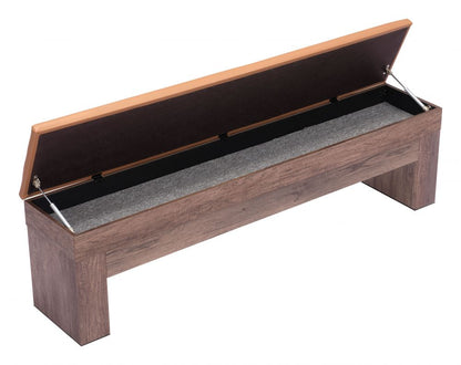 Bonker Faux Leather Storage Dining Bench 2PC
