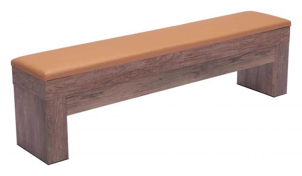 Bonker Faux Leather Storage Dining Bench 2PC
