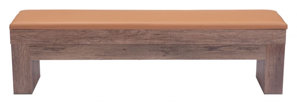 Bonker Faux Leather Storage Dining Bench 2PC