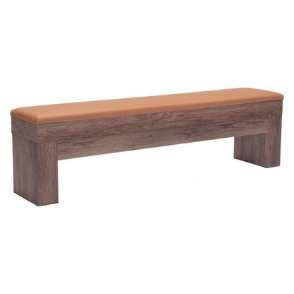 Bonker Faux Leather Storage Dining Bench 2PC