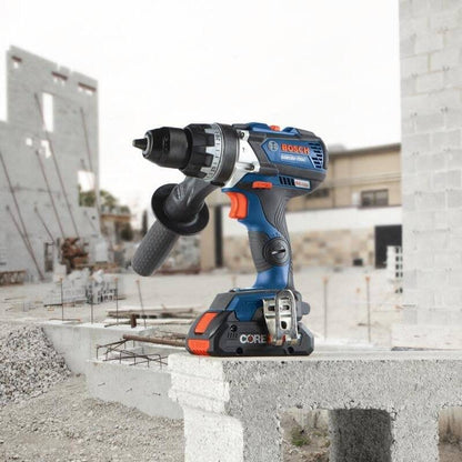BOSCH GSB18V-755CB25 18V Brute Tough Hammer Drill w/ 2 4.0Ah Core Compact Batteries - GSB18V-755CB25