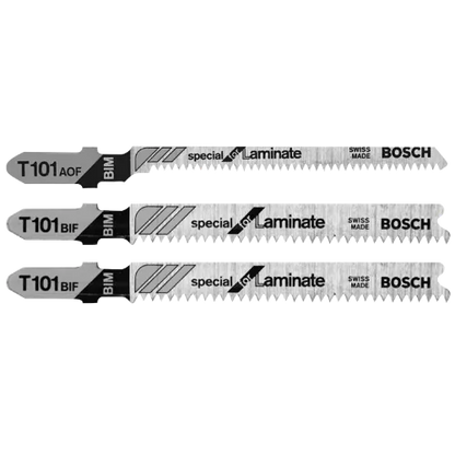 BOSCH T503 3 pc. Hardwood/Laminate Flooring T-Shank Jig Saw Blade Set