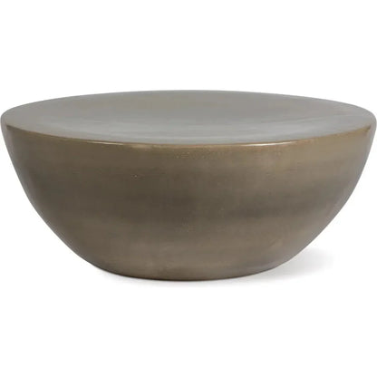 Bowness Ceramic Taupe Outdoor Coffee Table