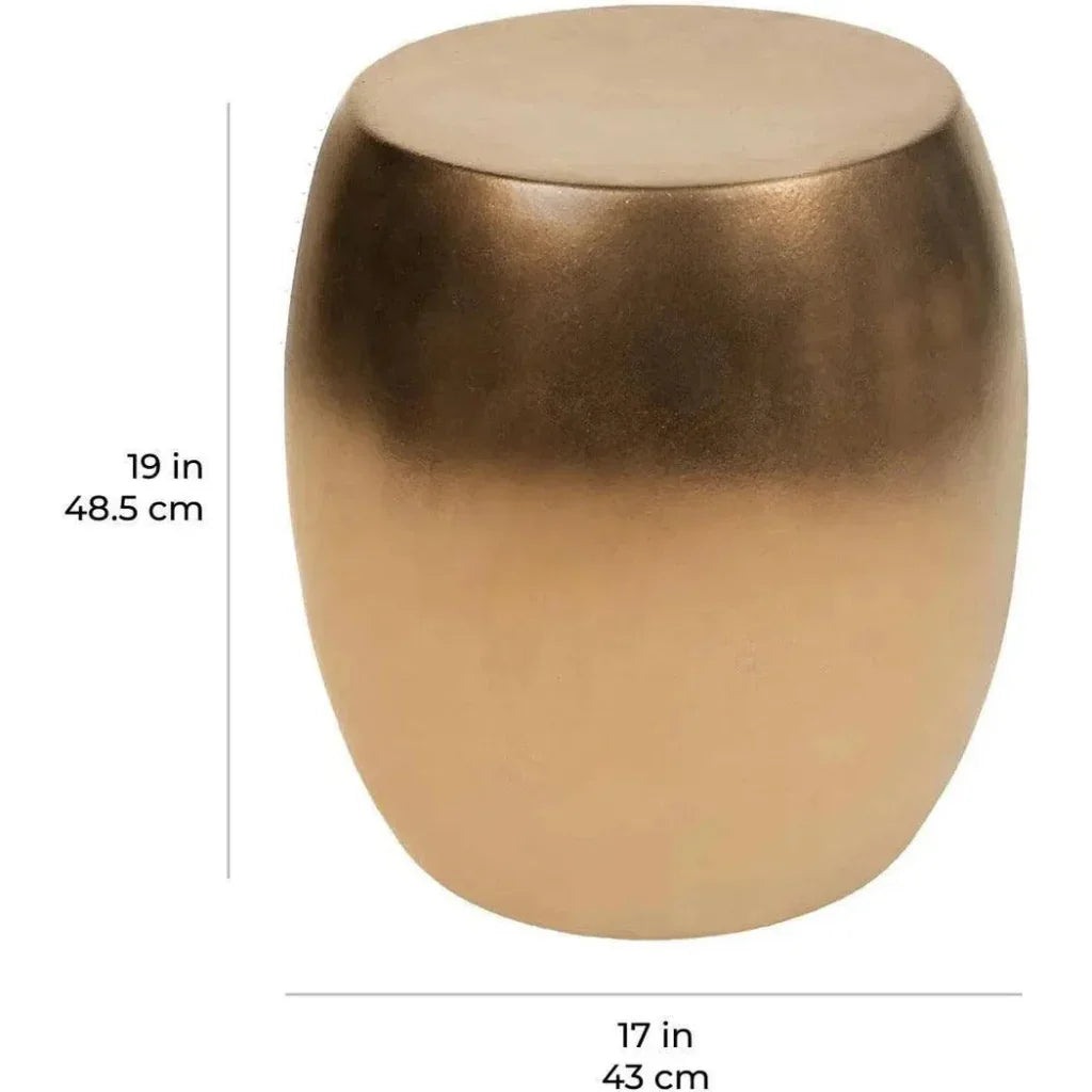Bud Stool/Accent Table - Brown Outdoor End Table