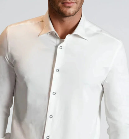Cinqo 'Single Shot' Long Sleeve Shirt - White