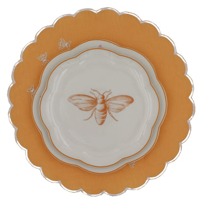 Bumble Homecoming Scalloped Starter Plate - Case of 12 Plates (+3 Bonus Plates)