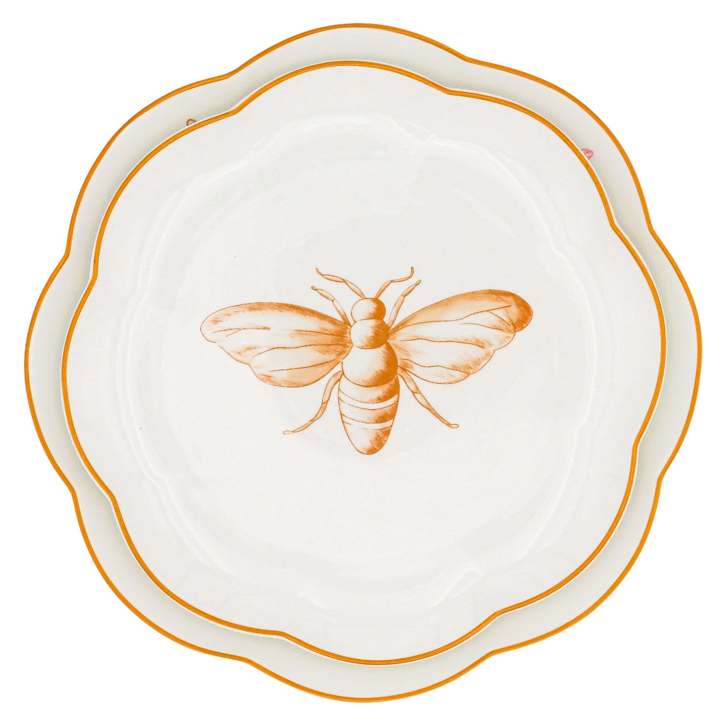 Bumble Voyage Scalloped Dinner Plate - Case of 12 Plates (+3 Bonus Plates)