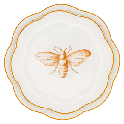 Bumble Voyage Scalloped Dinner Plate - Case of 12 Plates (+3 Bonus Plates)