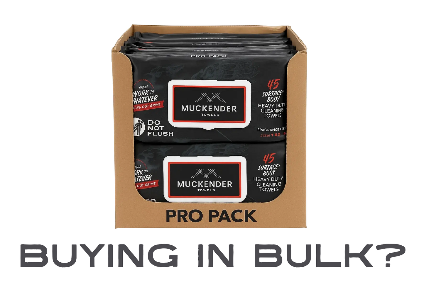 Muckender Heavy-Duty Cleaning Towels: Pro Case (16 Packs, Unscented)