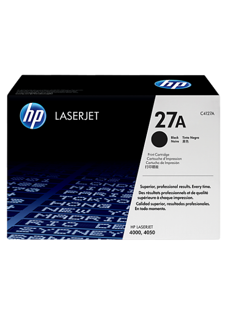 New, Pre-Owned - HP 27A Black Toner Cartridge, C4127A