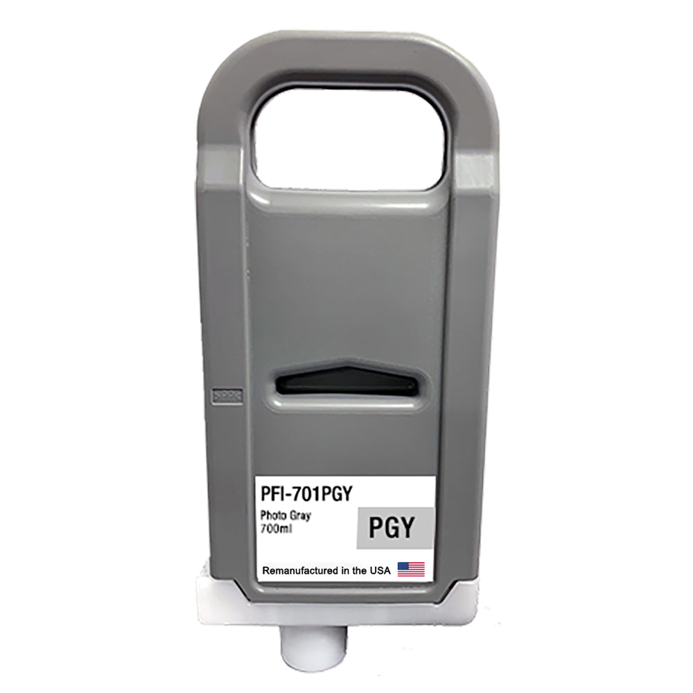 U.S. Remanufactured for Canon PFI-701PGY 700ml Photo Gray Ink Cartridge