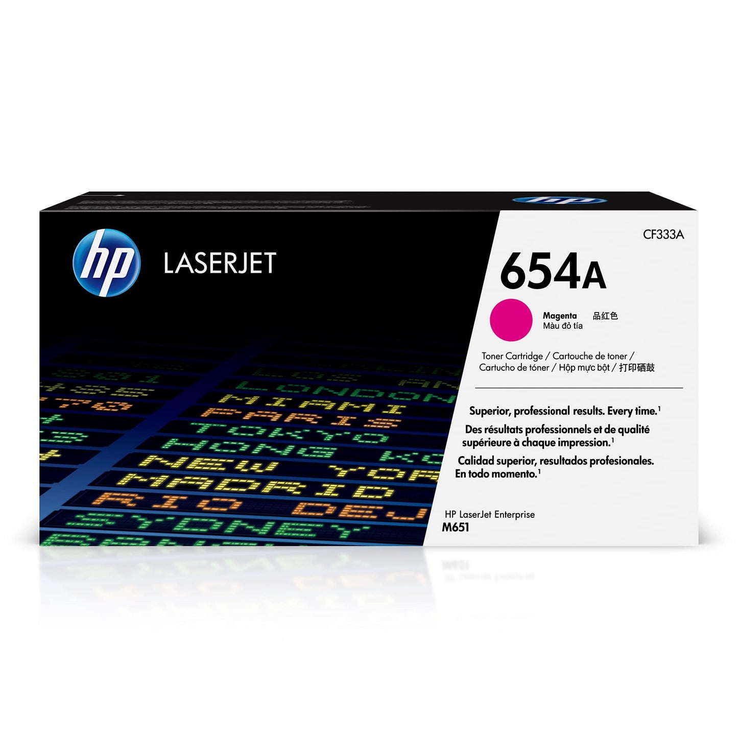 New, Pre-Owned - HP 654A Magenta LaserJet Toner Cartridge, CF333A