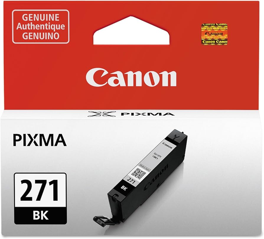 New, Pre-Owned - Canon CLI-271 Black Inkjet Cartridge, 0390C001