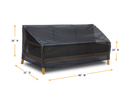 Sofa Cover Medium - 86"W x 35"D x 24''/36"H Gold