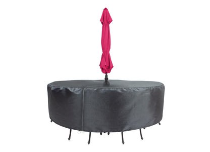 Round/Square Table Chair Cover 60" Velcro - DIA108"x36" - Mercury