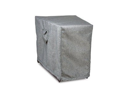 Premium Heavy-Duty Circular Accent Table Cover, Platinum Series, 14"(F)/24"(B)W x  31.5"D x 24.5H