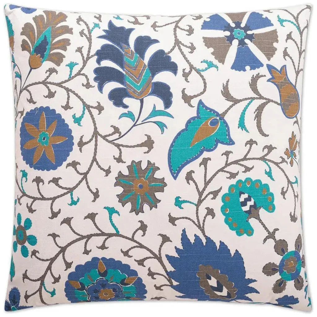Calypso Blue Throw Pillow With Insert