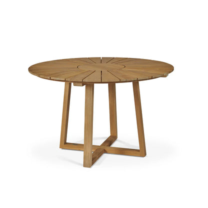 Cambria Teak Patio Round Dining Set 5PC