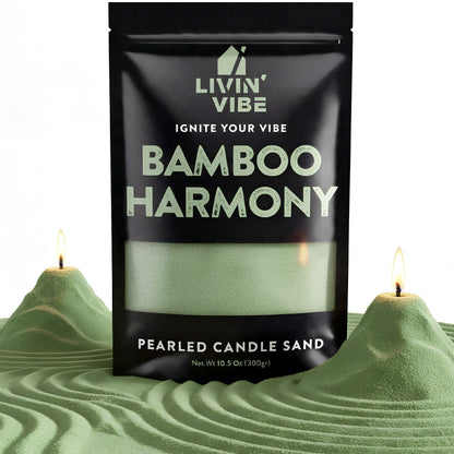 Pearled Candle Sand 10.5 oz Decorative Wax Sand Candle