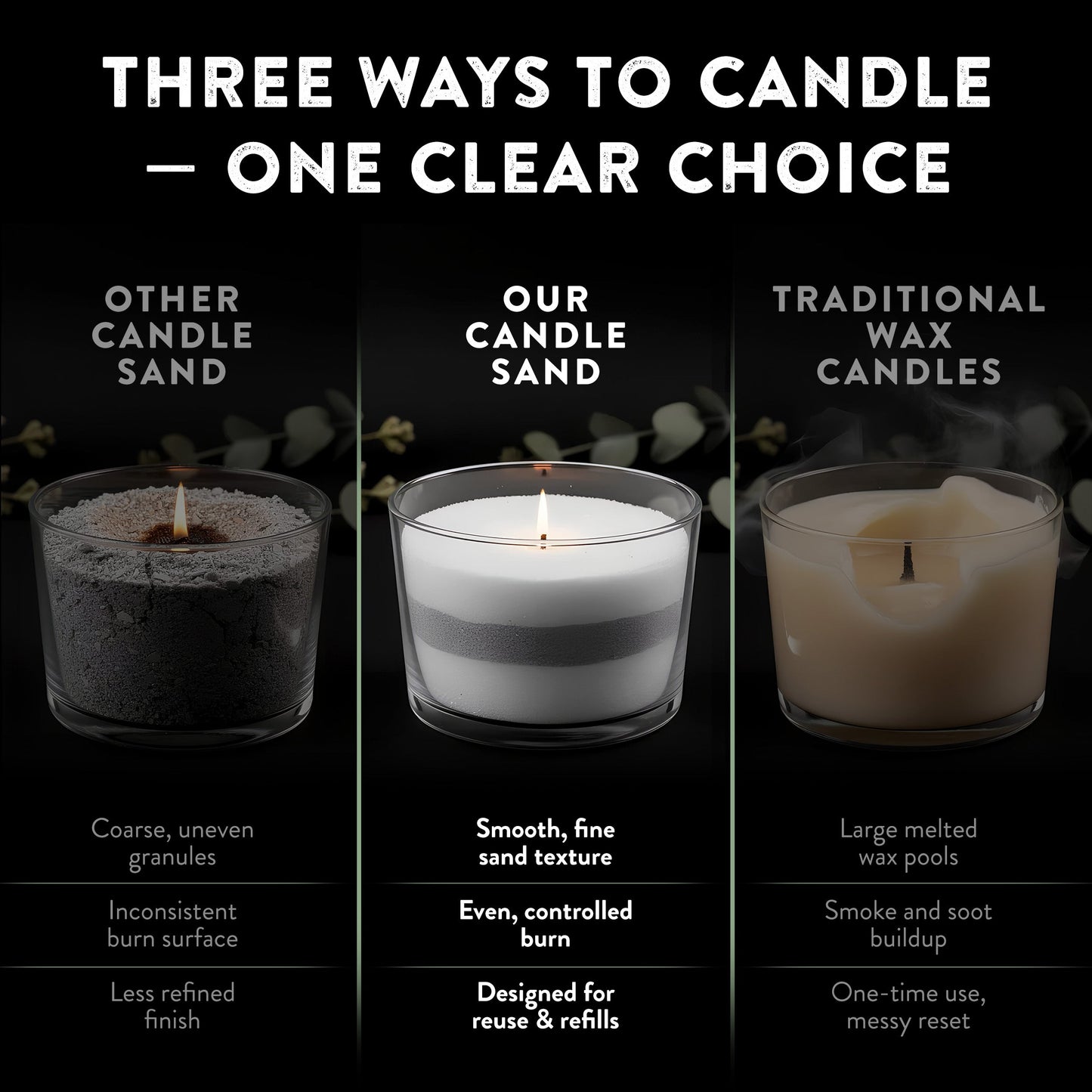 Pearled Candle Sand 10.5 oz Decorative Wax Sand Candle