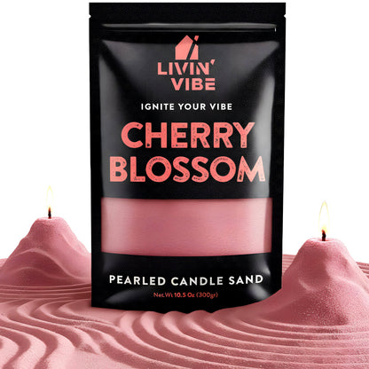 Pearled Candle Sand 10.5 oz Decorative Wax Sand Candle