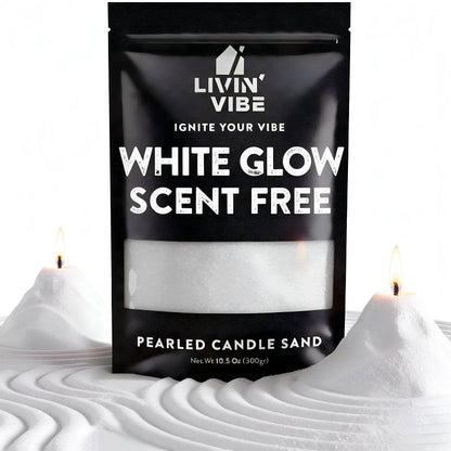 Pearled Candle Sand 10.5 oz Decorative Wax Sand Candle