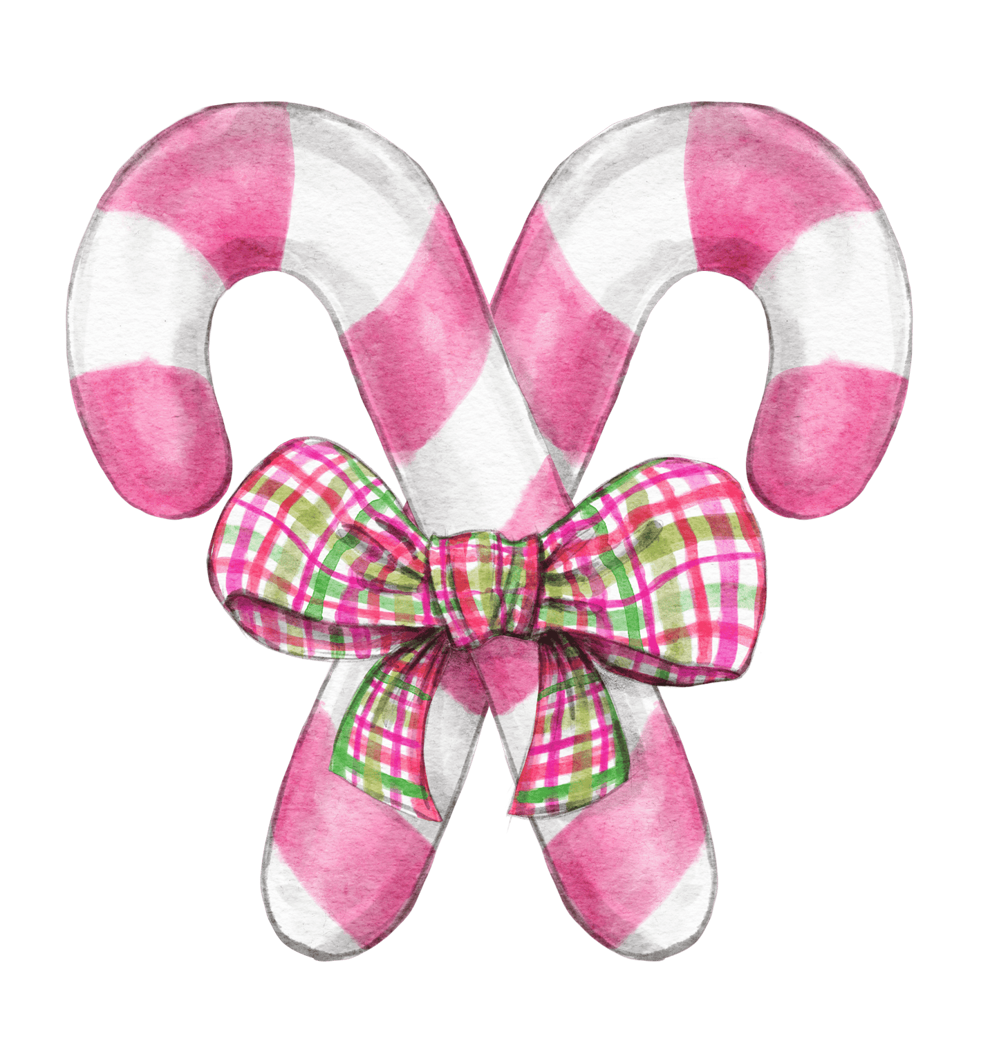 Candy Cane Duet Reversible Door Hanger