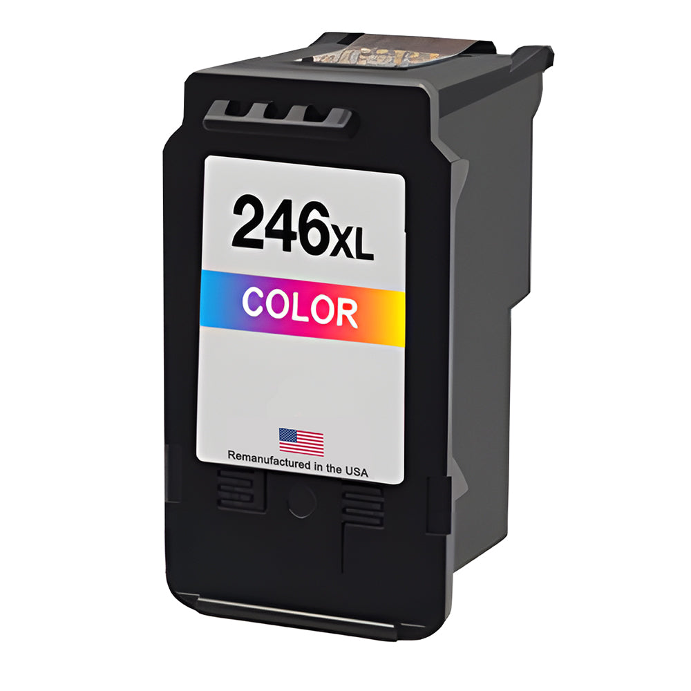 U.S. Remanufactured for Canon CL-246XL Color High Yield Ink Cartridges