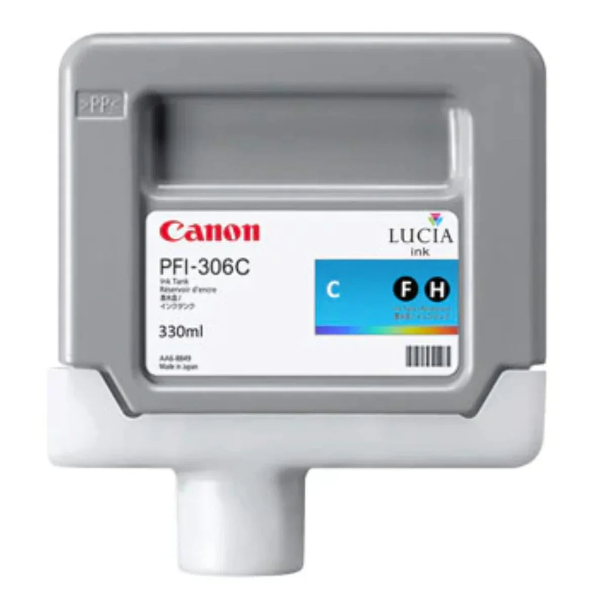 New, Pre-Owned -  PFI-306C Standard-Yield Cyan Ink Cartridge, 6658B001