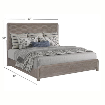 Cape Wave Panel Wood Bedroom Set 6PC