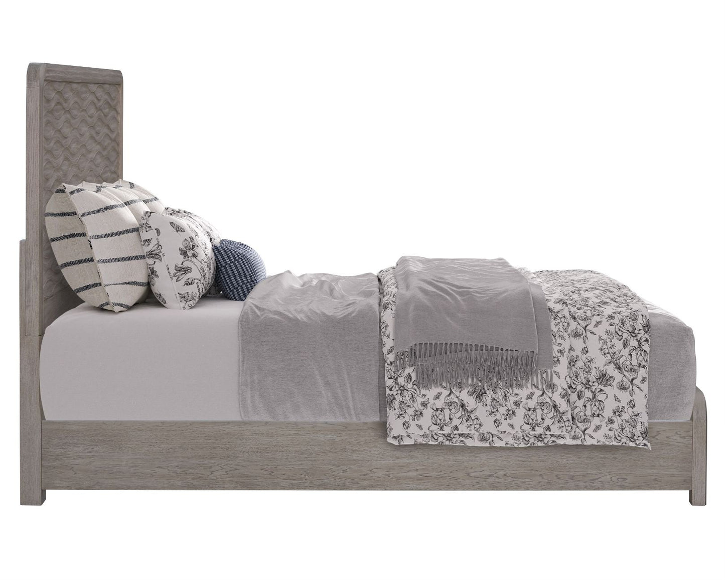 Cape Wave Panel Wood Bedroom Set 6PC