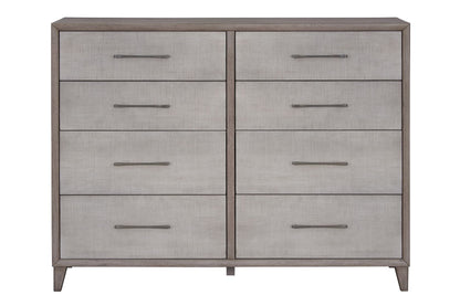 Cape Wave Panel Wood Bedroom Set 6PC