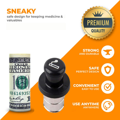 Fake Car Lighter Diversion Safe - Discreet Car Secret Compartment to hide money, jewelry, or pills while traveling